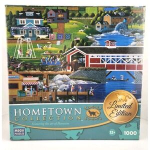 NIB Hometown Collection "Sunday at the Covered Bridge" Heronim 1000 pc puzzle